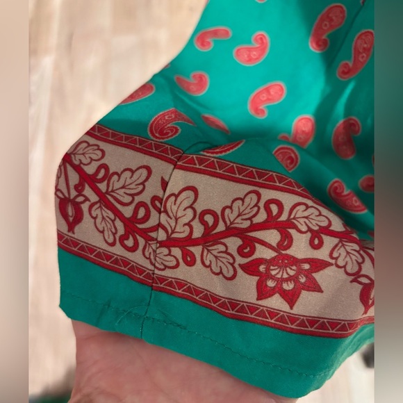 NWT MAISON ARTICLE BLOCK PAISLEY RAYON SHORT SLEEVE 2XL. Gorgeous shirt! - Picture 6 of 12